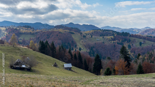 Autumn in Moeciu village, Transylvania, Romania