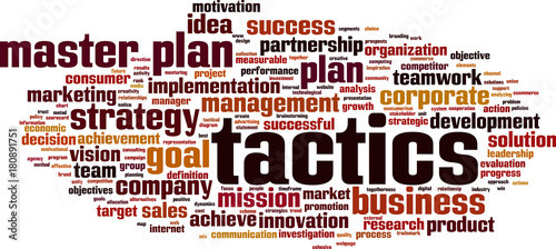 Tactics word cloud