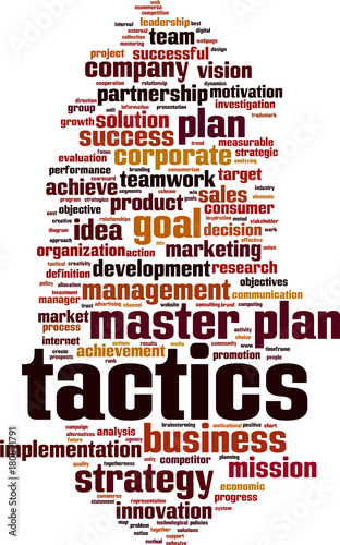 Tactics word cloud