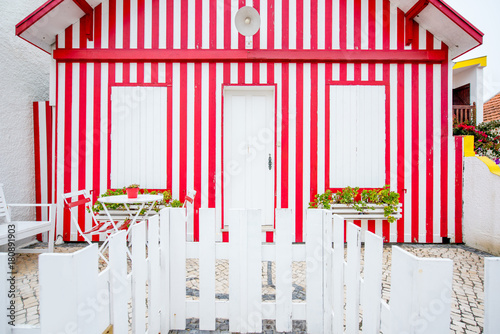 Colorful house facade