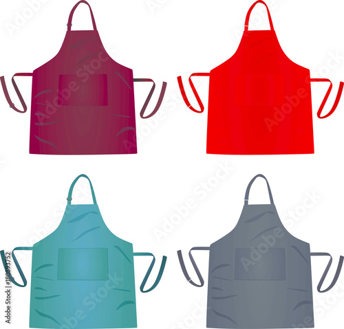 Kitchen apron. vector illustration