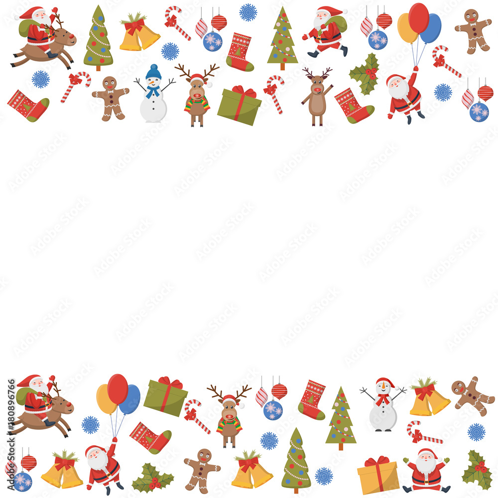 Background of Christmas symbols Background of Christmas symbols
