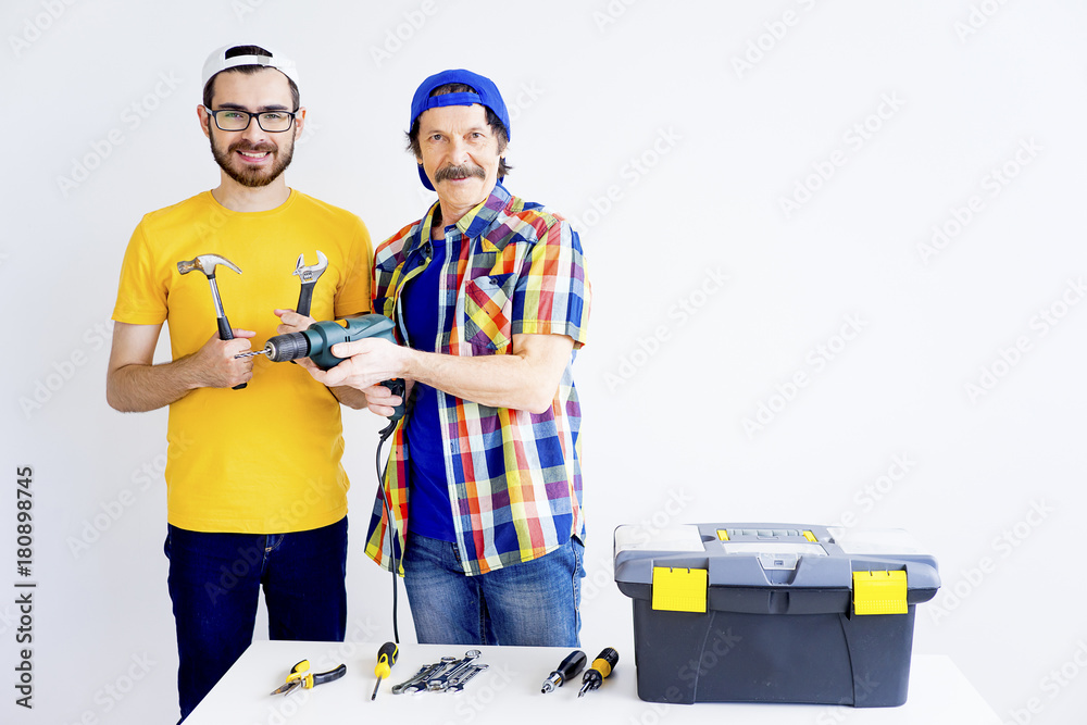 Fototapeta premium Guy with repair rools