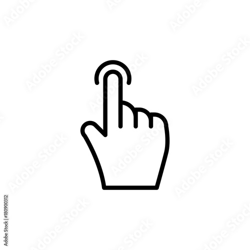 Premium gesture icon or logo in line style.