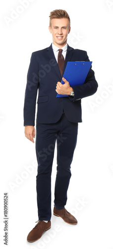 Attractive young manager wi...