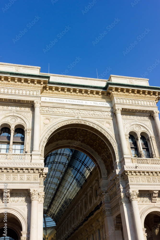 Vittorio Emanuele gallery in Milano