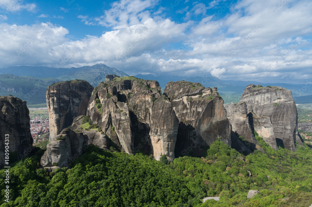 Meteora mountains in central Greece Meteora mountains in central Greece