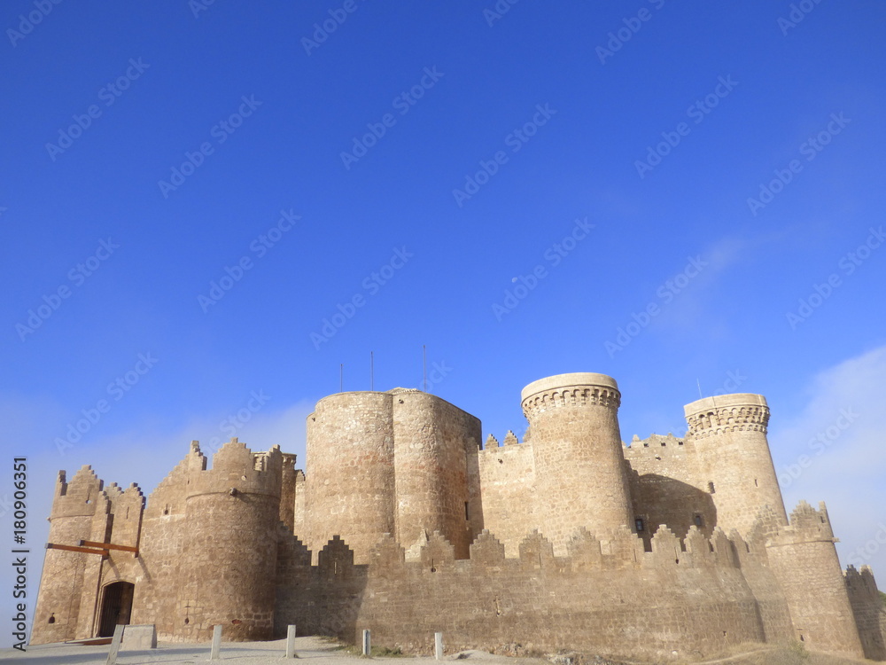 Naklejka premium Belmonte, poblacion historica de Cuenca ( Castilla la Mancha, España)