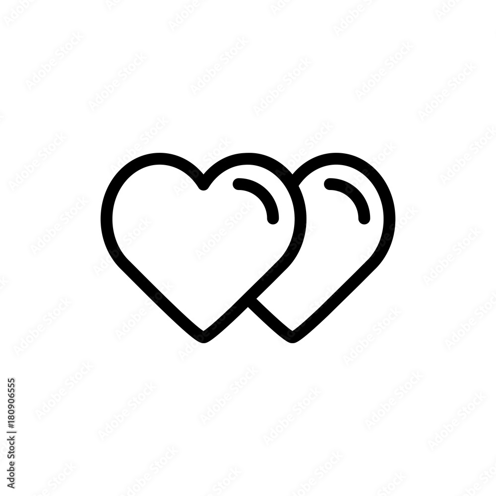Heart flat icon Heart flat icon