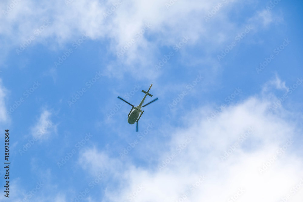 Fototapeta premium Helicopter flying 