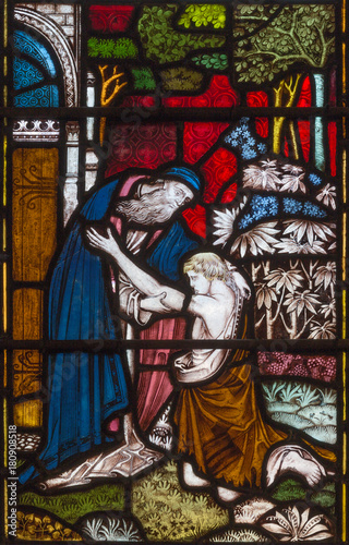 LONDON, GREAT BRITAIN - SEPTEMBER 19, 2017: The parable of the Prodigal Son  ...