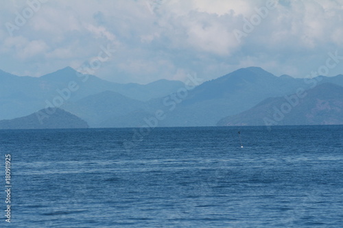 Koh chang blue sea island view wallpaper