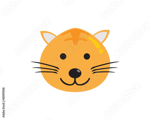 Love cat symbols logo and symbols template