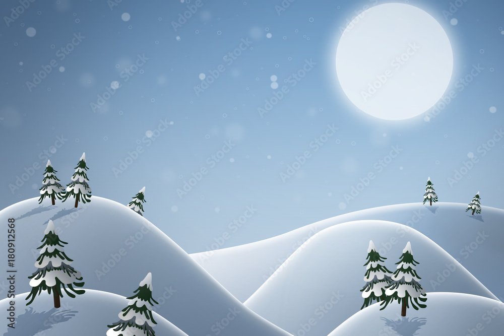 Naklejka premium Winter background