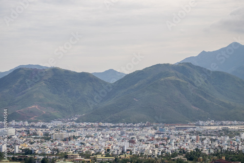 Aerial view of skyline Nha Trang city, Vietnam