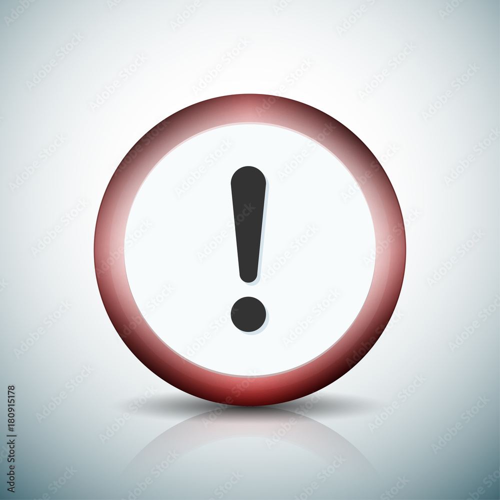 Exclamation Danger sign illustration Exclamation Danger sign illustration