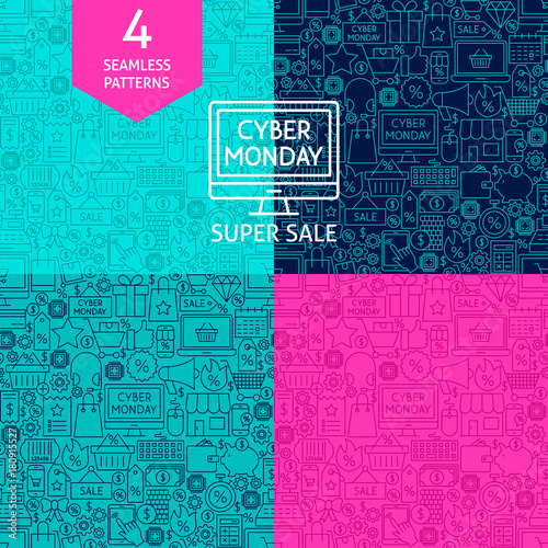 Line Cyber Monday Patterns