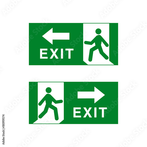 Emergency fire exit door and exit door