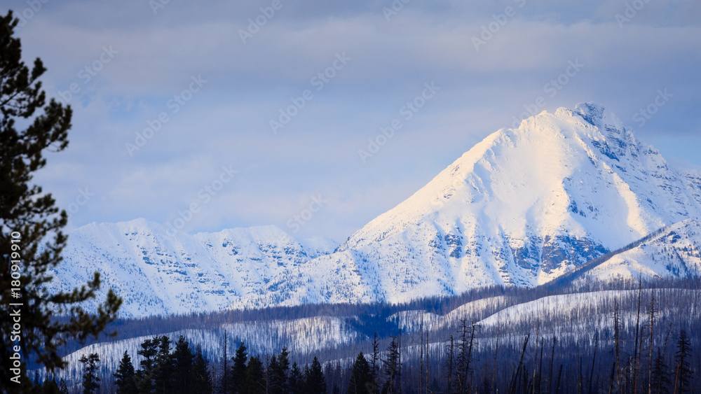 Glacier National Park Winter Peaks Glacier National Park Winter Peaks
