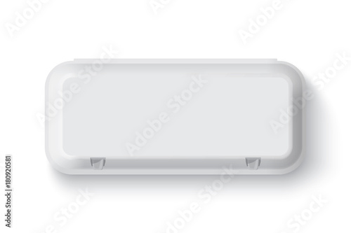 box tray mock up vector template