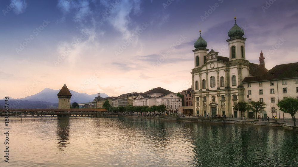 Obraz premium City of Lucern in Switzerland