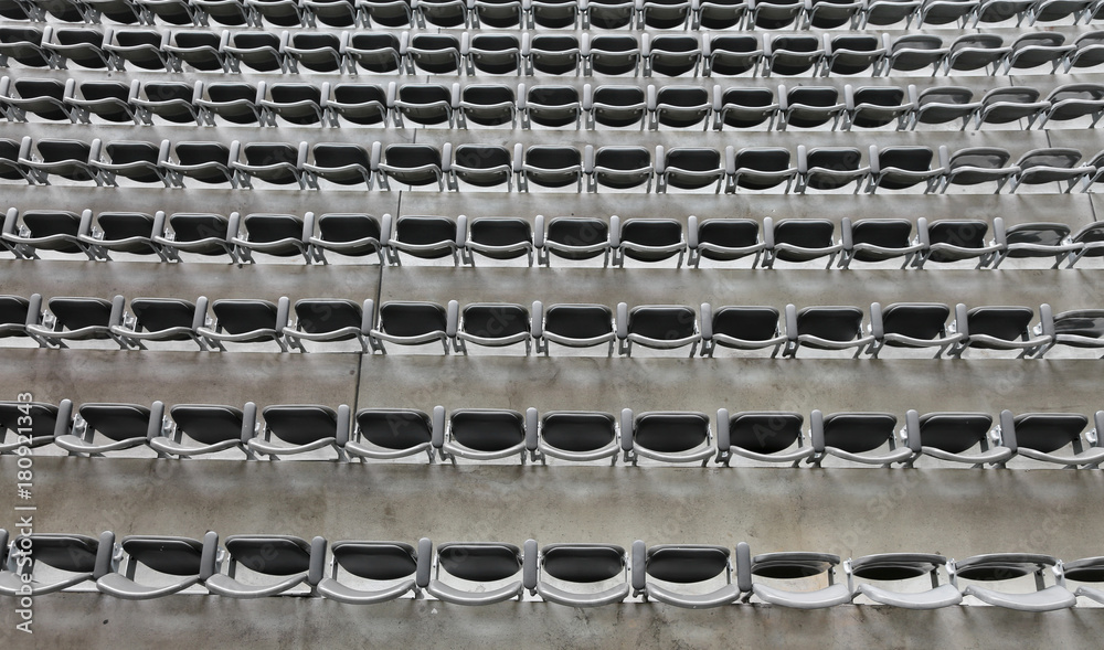 background of gray chairs without the spectators background of gray chairs without the spectators
