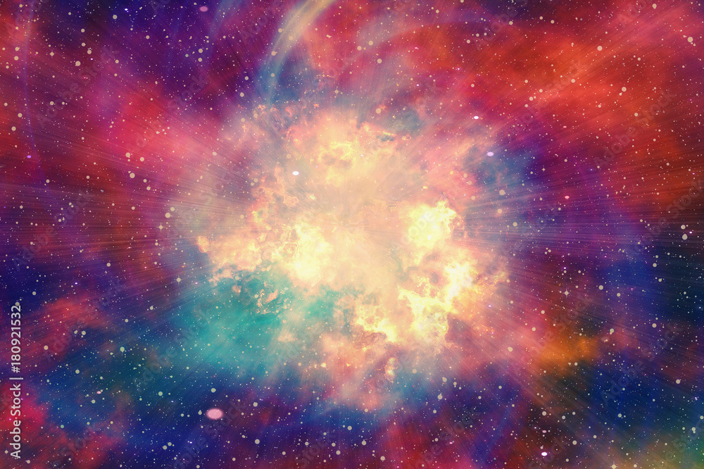 bright explosion flash on a space background bright explosion flash on a space background