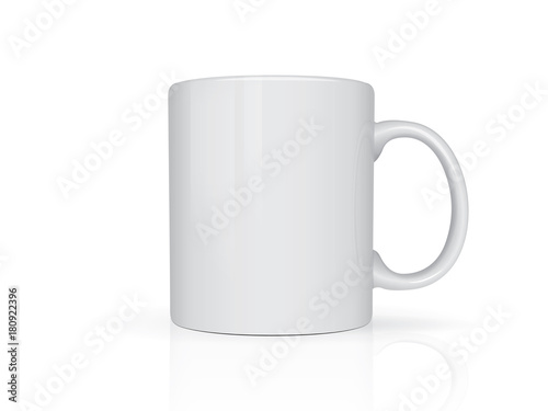 Realistic mug mock up 