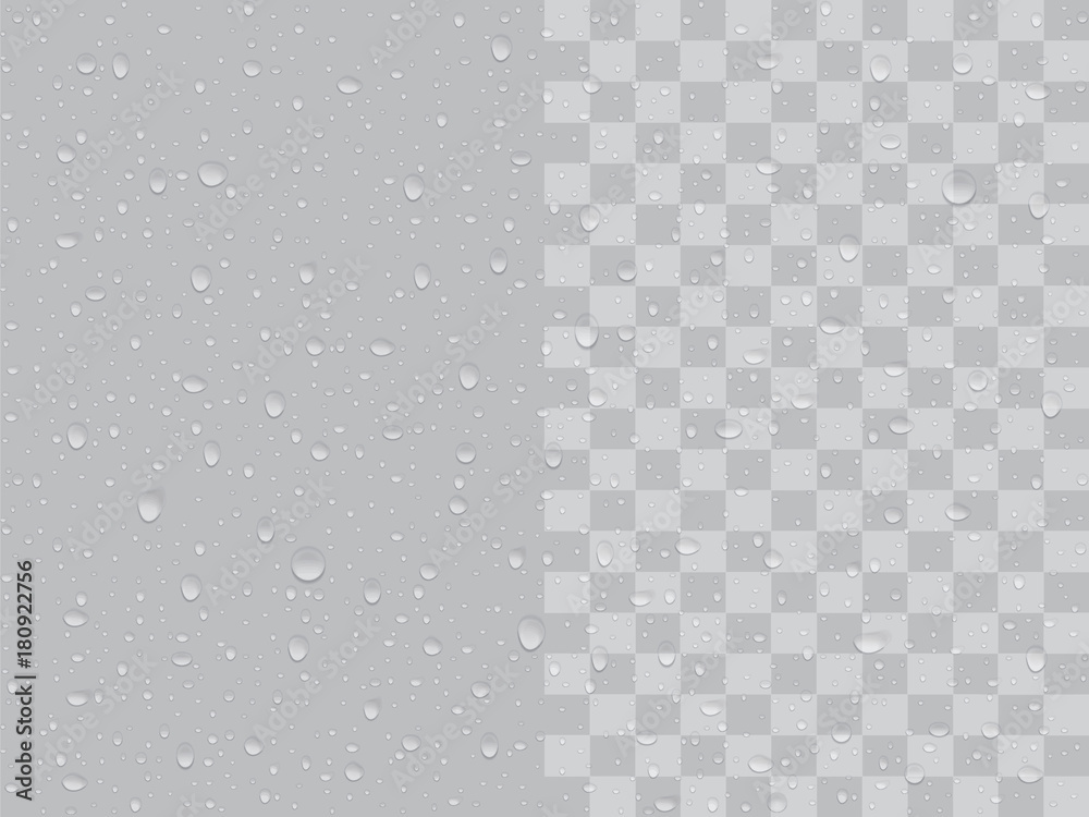 transparent drop on a gray background transparent drop on a gray background