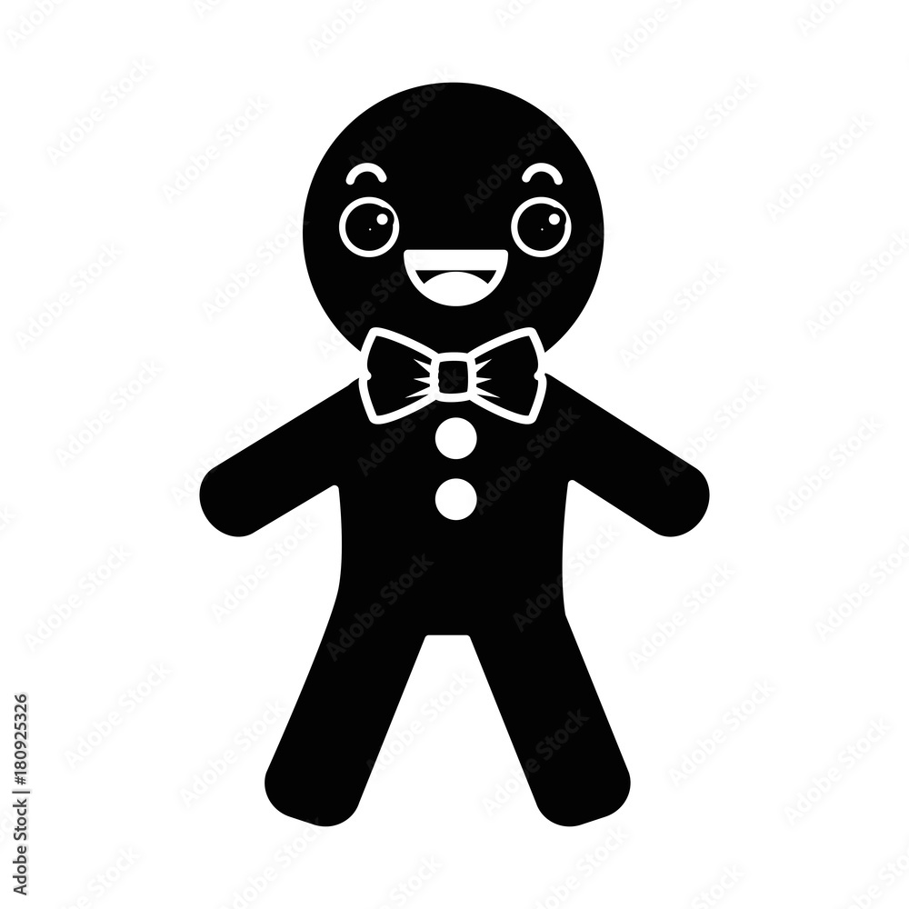 ginger bread kawaii character ginger bread kawaii character