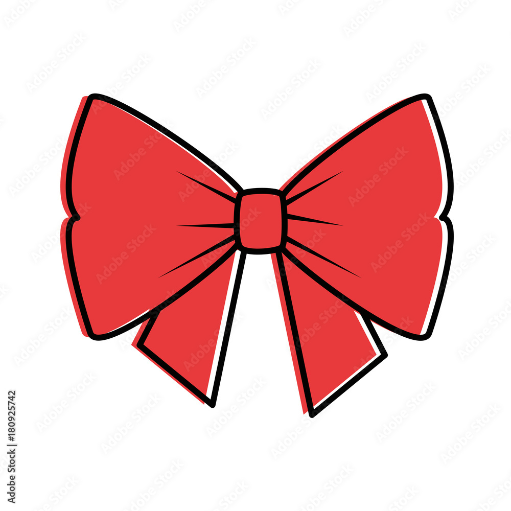bowntie ribbon isolated icon