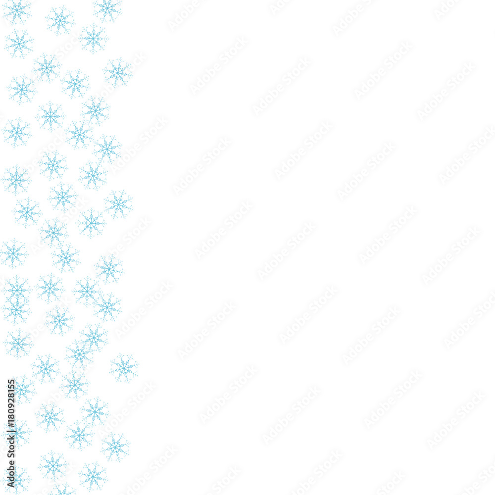Festive decorative frame made of snowflakes on a white background. For posters, postcards, greeting for Christmas, new year. Festive decorative frame made of snowflakes on a white background. For posters, postcards, greeting for Christmas, new year.