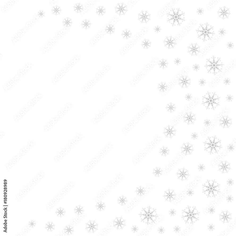 Festive decorative frame made of snowflakes on a white background. For posters, postcards, greeting for Christmas, new year. Festive decorative frame made of snowflakes on a white background. For posters, postcards, greeting for Christmas, new year.
