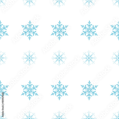 Festive decorative frame made of snowflakes on a white background. For posters, postcards, greeting for Christmas, new year.