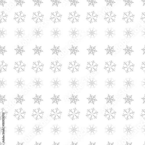 Wallpaper Mural seamless pattern of snowflakes on a white background. For posters, postcards, greeting for Christmas, new year. Torontodigital.ca