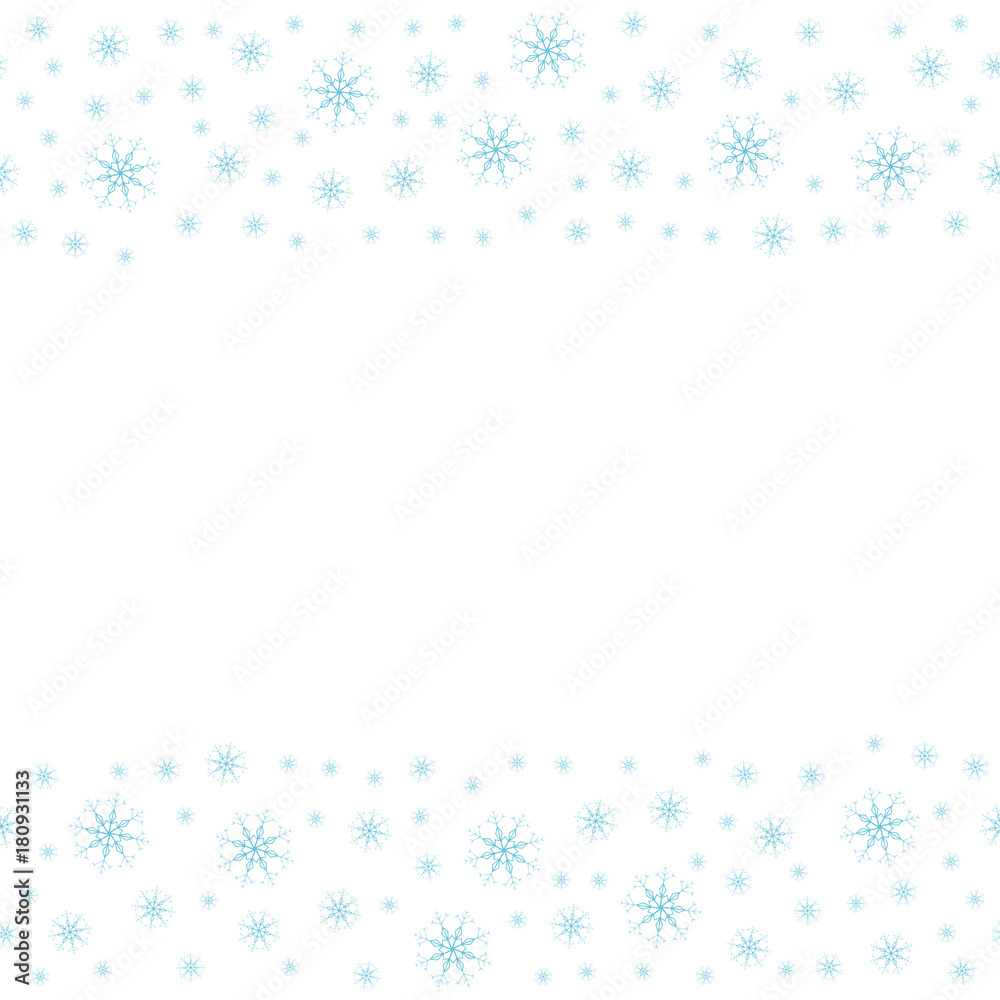 Festive decorative frame made of snowflakes on a white background. For posters, postcards, greeting for Christmas, new year. Festive decorative frame made of snowflakes on a white background. For posters, postcards, greeting for Christmas, new year.
