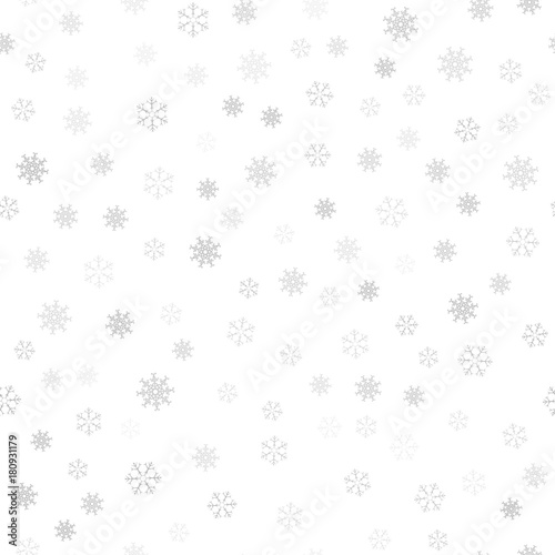 Festive Christmas background of snowflakes for your design of greeting cards, greeting, posters, invitations, websites. Winter seamless pattern for new year.