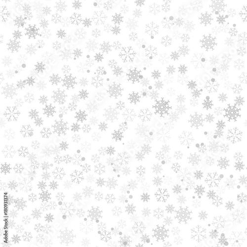 Festive Christmas background of snowflakes for your design of greeting cards  greeting  posters  invitations  websites. Winter seamless pattern for new year.