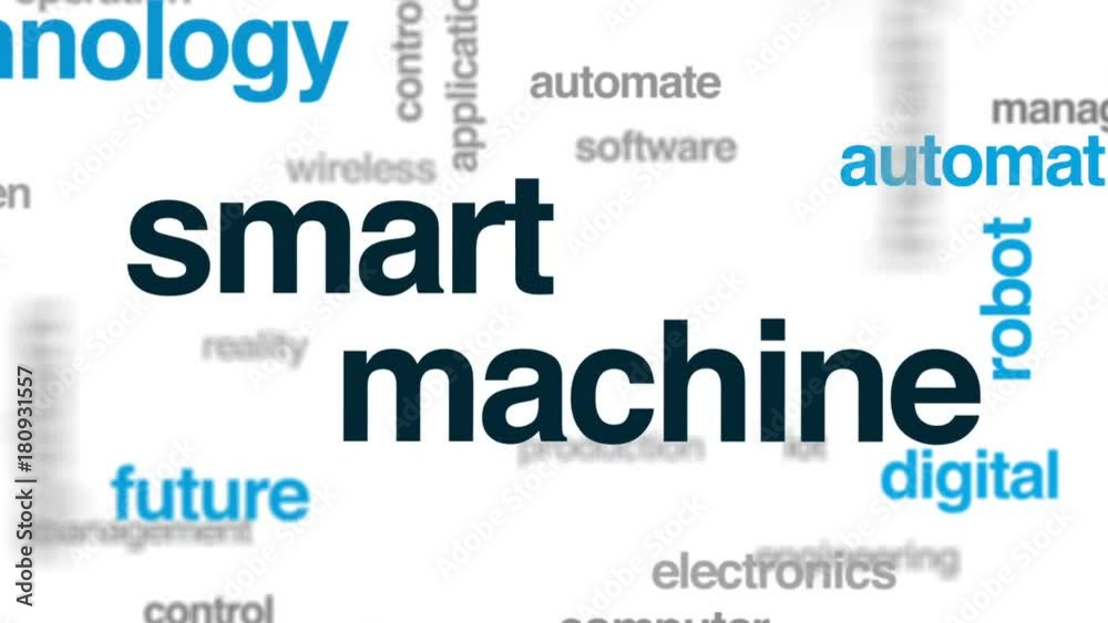 Smart machine animated word cloud, text design animation. Smart machine animated word cloud, text design animation.