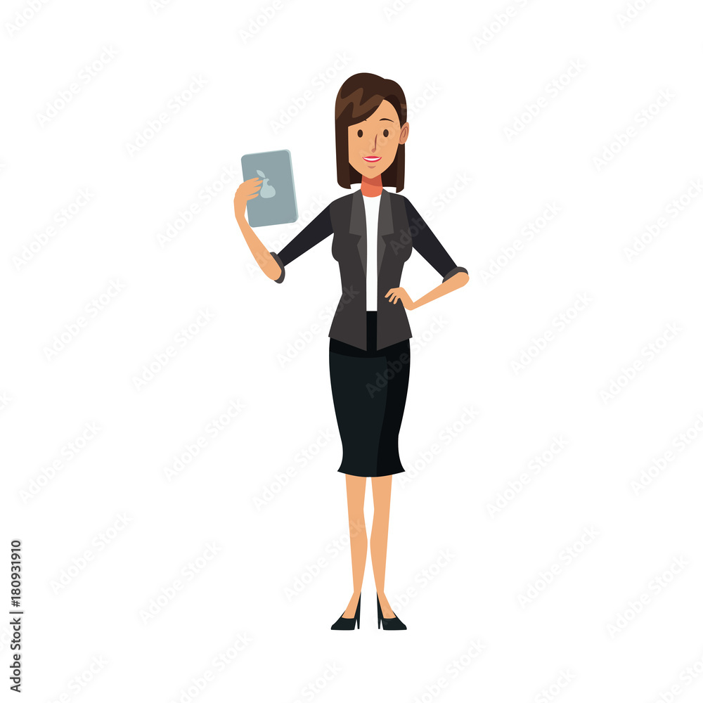Business woman cartoon icon vector illustration graphic design Business woman cartoon icon vector illustration graphic design