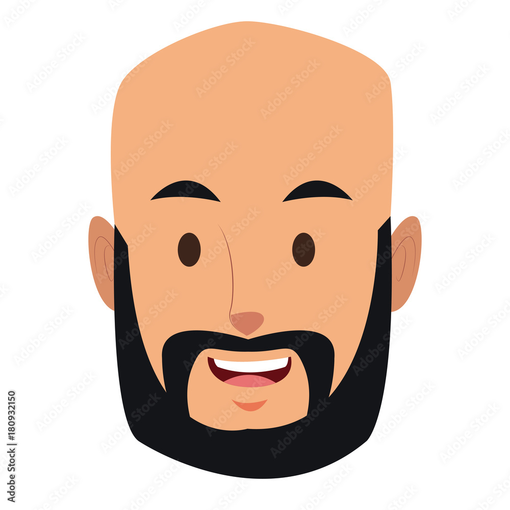 Man face cartoon icon vector illustration graphic design Man face cartoon icon vector illustration graphic design