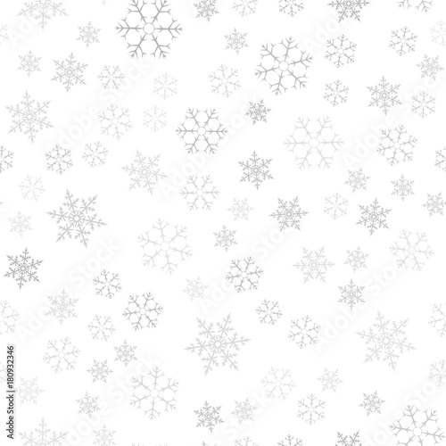 Festive Christmas background of snowflakes. For postcards  poster  invitation design for new year. Seamless pattern.