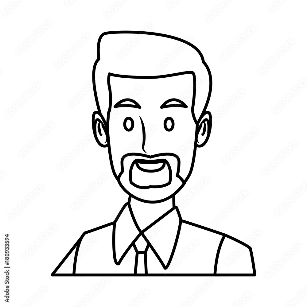 Businessman executive cartoon icon vector illustration graphic design Businessman executive cartoon icon vector illustration graphic design