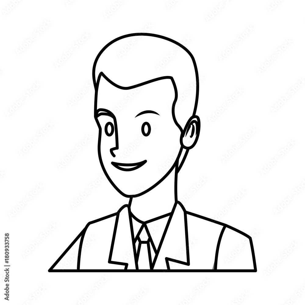Businessman executive cartoon icon vector illustration graphic design Businessman executive cartoon icon vector illustration graphic design