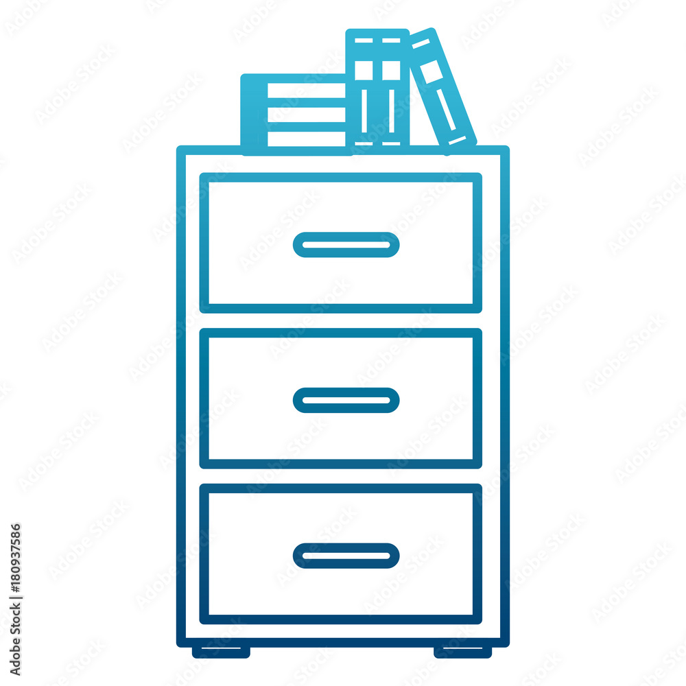 Cabinet with files icon vector illustration graphic design Cabinet with files icon vector illustration graphic design