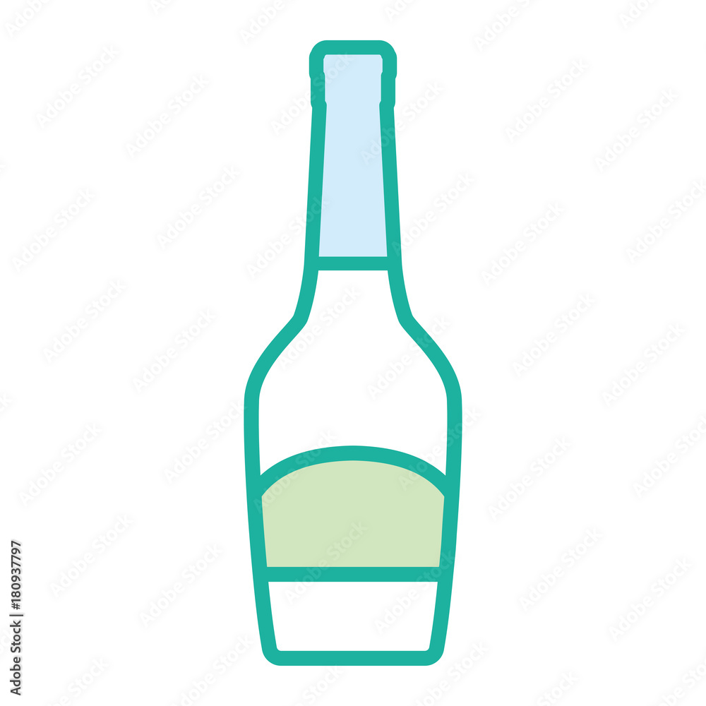 champagne bottle icon over white background vector illustration champagne bottle icon over white background vector illustration