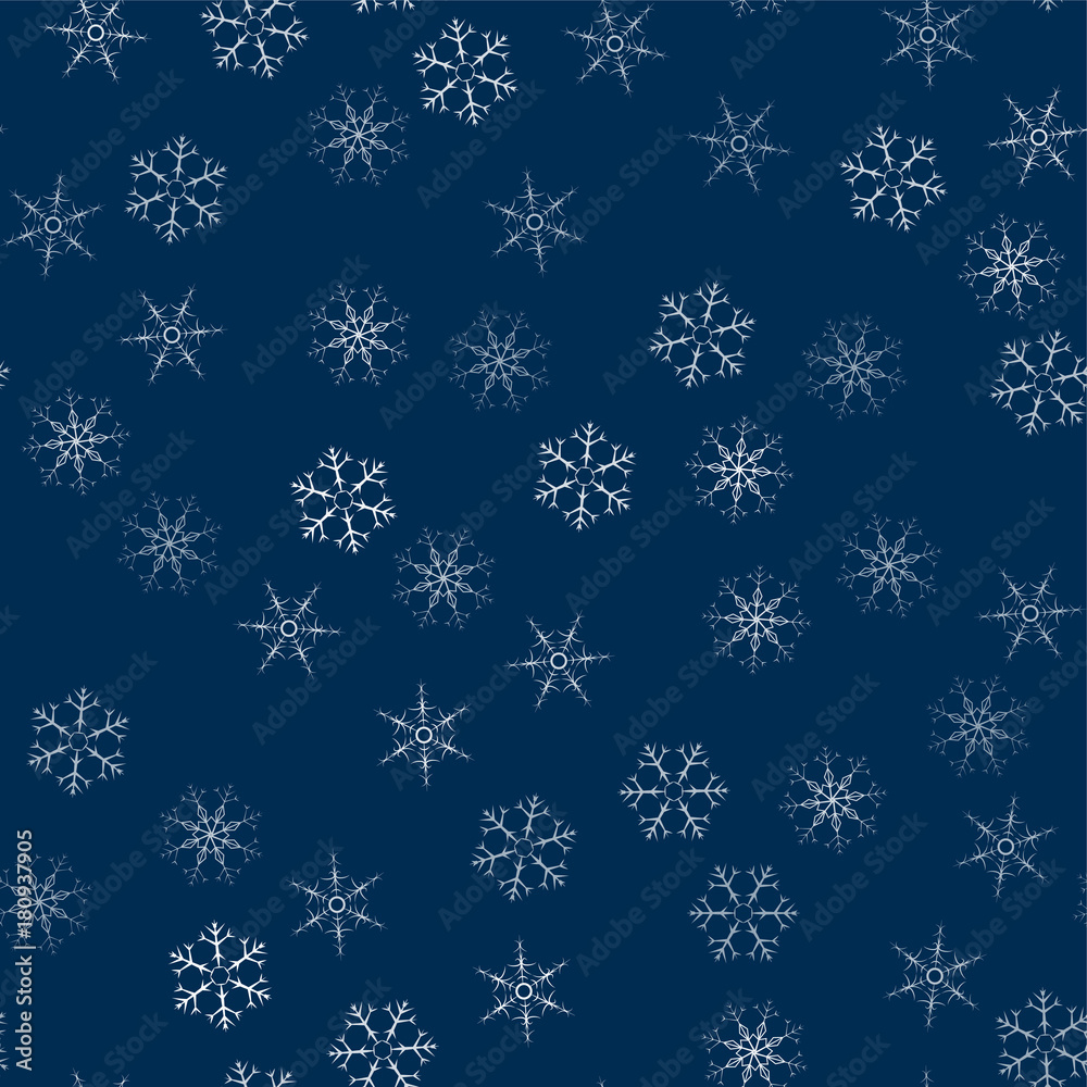 abstract seamless pattern made of snowflakes on blue. Christmas background for design of posters, postcards, invitation for the new year. abstract seamless pattern made of snowflakes on blue. Christmas background for design of posters, postcards, invitation for the new year.