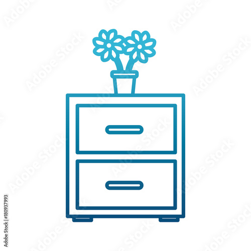 Office cabinet isolated icon vector illustration graphic design