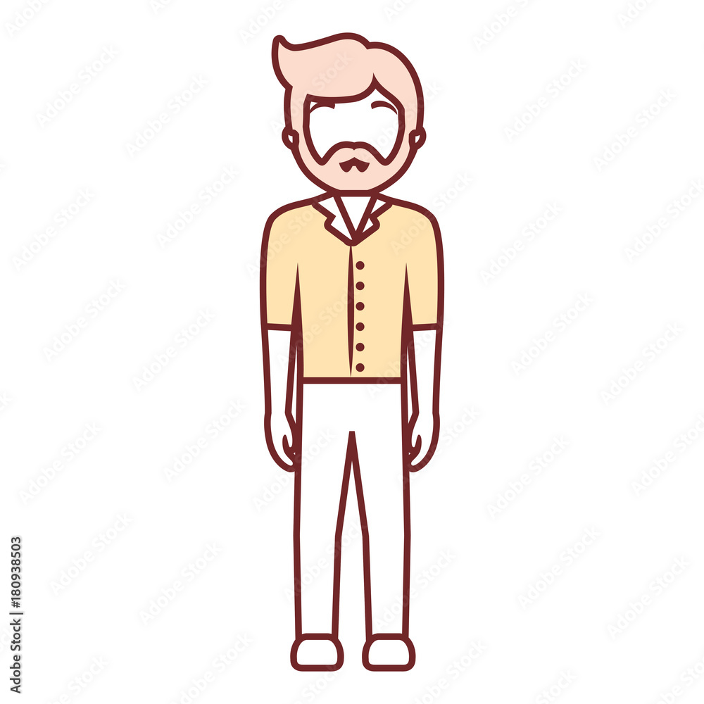 avatar bartender icon over white background vector illustration avatar bartender icon over white background vector illustration