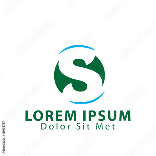 S Letter in circle logo